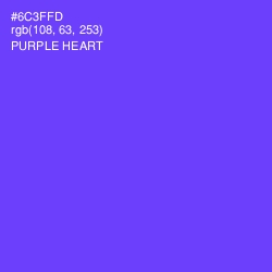 #6C3FFD - Purple Heart Color Image