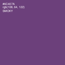 #6C407A - Smoky Color Image