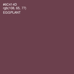 #6C414D - Eggplant Color Image
