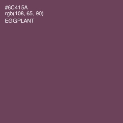 #6C415A - Eggplant Color Image