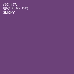 #6C417A - Smoky Color Image