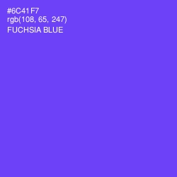 #6C41F7 - Fuchsia Blue Color Image