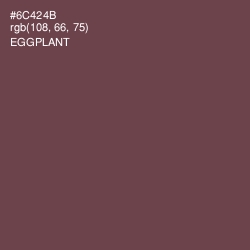#6C424B - Eggplant Color Image