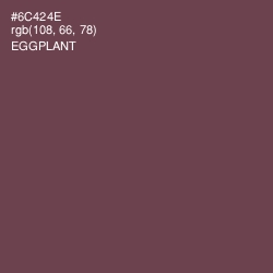 #6C424E - Eggplant Color Image