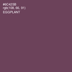 #6C425B - Eggplant Color Image