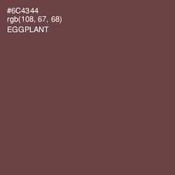 #6C4344 - Eggplant Color Image