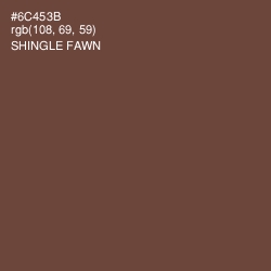 #6C453B - Shingle Fawn Color Image