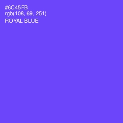 #6C45FB - Royal Blue Color Image