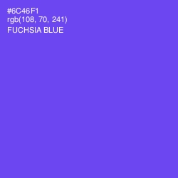 #6C46F1 - Fuchsia Blue Color Image