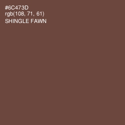 #6C473D - Shingle Fawn Color Image