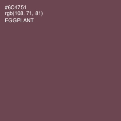 #6C4751 - Eggplant Color Image