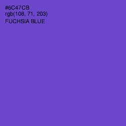 #6C47CB - Fuchsia Blue Color Image