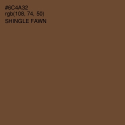 #6C4A32 - Shingle Fawn Color Image