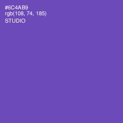 #6C4AB9 - Studio Color Image