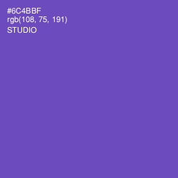#6C4BBF - Studio Color Image