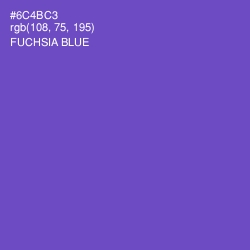 #6C4BC3 - Fuchsia Blue Color Image