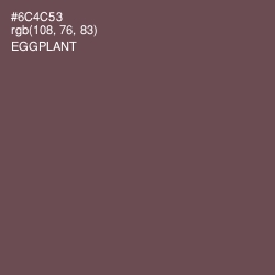 #6C4C53 - Eggplant Color Image