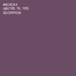 #6C4C64 - Scorpion Color Image