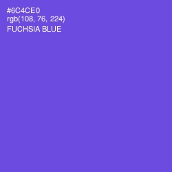 #6C4CE0 - Fuchsia Blue Color Image