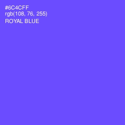 #6C4CFF - Royal Blue Color Image