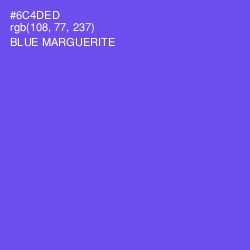 #6C4DED - Blue Marguerite Color Image