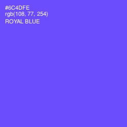 #6C4DFE - Royal Blue Color Image