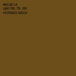 #6C4E1A - Horses Neck Color Image