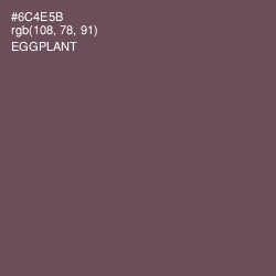 #6C4E5B - Eggplant Color Image