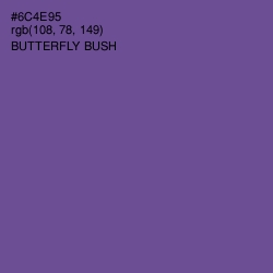 #6C4E95 - Butterfly Bush Color Image