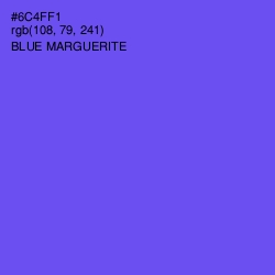 #6C4FF1 - Blue Marguerite Color Image