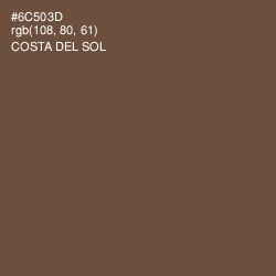 #6C503D - Costa Del Sol Color Image