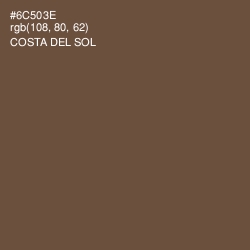 #6C503E - Costa Del Sol Color Image