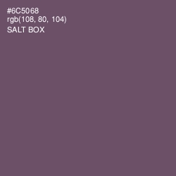 #6C5068 - Salt Box Color Image