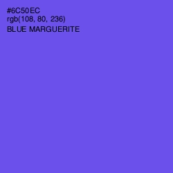 #6C50EC - Blue Marguerite Color Image