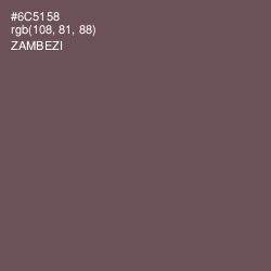 #6C5158 - Zambezi Color Image