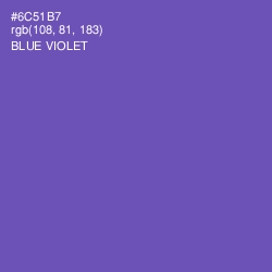 #6C51B7 - Blue Violet Color Image