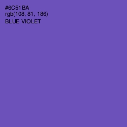 #6C51BA - Blue Violet Color Image