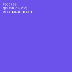 #6C51EB - Blue Marguerite Color Image