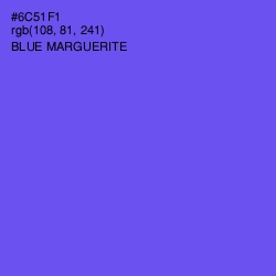 #6C51F1 - Blue Marguerite Color Image