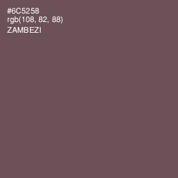 #6C5258 - Zambezi Color Image