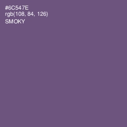 #6C547E - Smoky Color Image