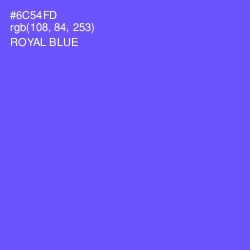 #6C54FD - Royal Blue Color Image