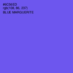 #6C56ED - Blue Marguerite Color Image