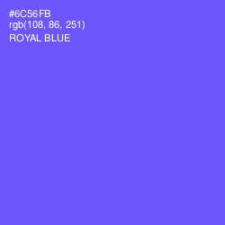 #6C56FB - Royal Blue Color Image