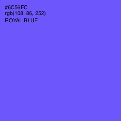 #6C56FC - Royal Blue Color Image