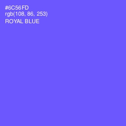 #6C56FD - Royal Blue Color Image