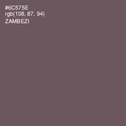 #6C575E - Zambezi Color Image