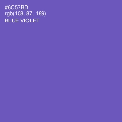 #6C57BD - Blue Violet Color Image