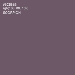 #6C5866 - Scorpion Color Image