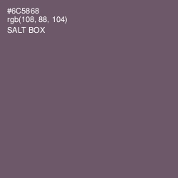 #6C5868 - Salt Box Color Image